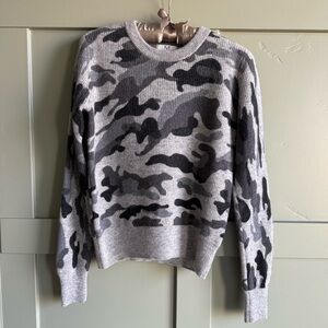 Magaschoni Cashmere Camouflage Pattern Sweater Size Medium